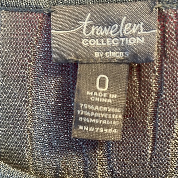 Chico’s sparkly silver tunic Size O (S) - Picture 2 of 4